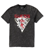 Guess Short Sleeve Japanese Triangle Graphic T-Shirt