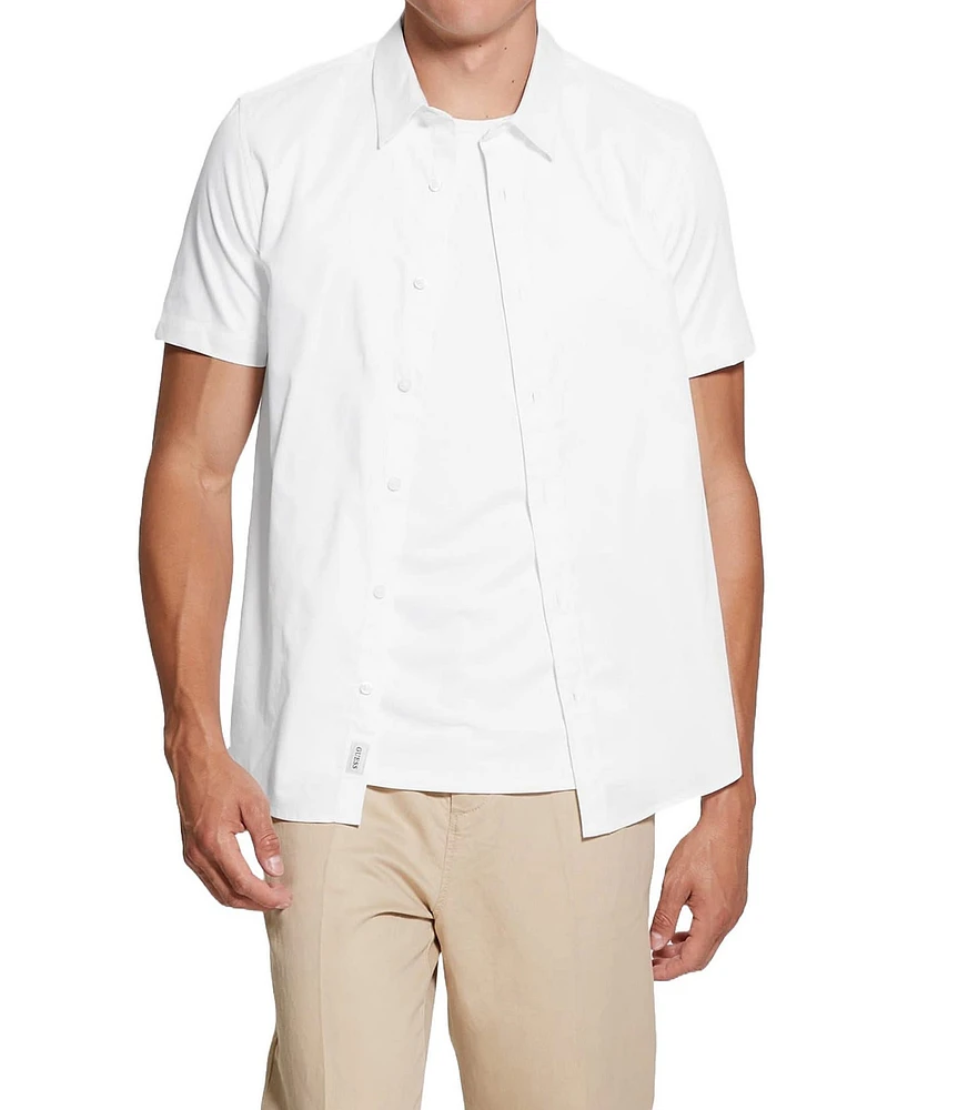 Guess Short Sleeve Luxe Stretch Shirt