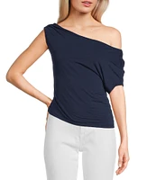 Guess Short Sleeve Off-The-Shoulder Miraya Top