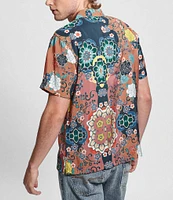 Guess Short Sleeve Pacific Bloom Woven Shirt