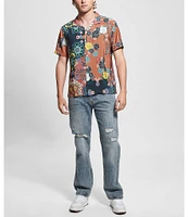 Guess Short Sleeve Pacific Bloom Woven Shirt