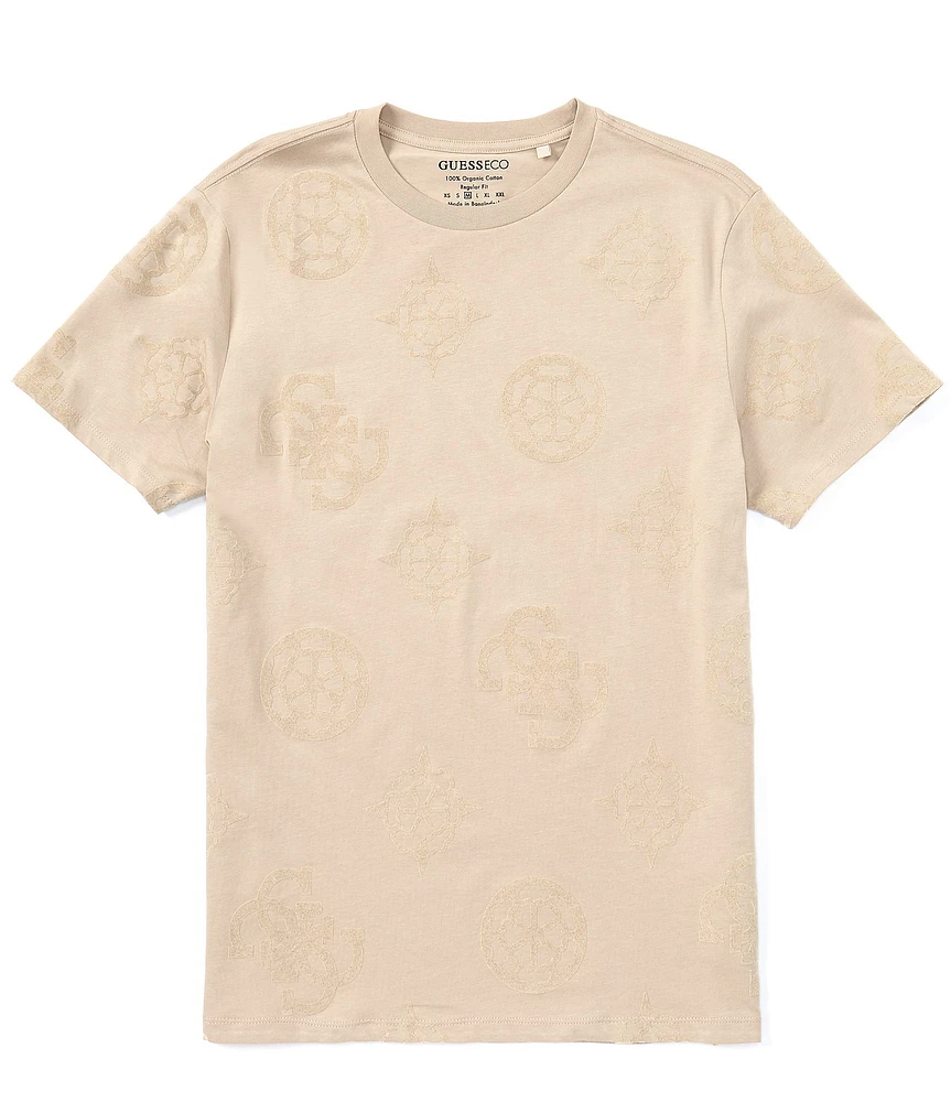 Guess Short Sleeve Peony Print T-Shirt