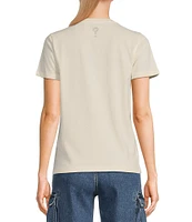 Guess Short Sleeve Pictured Strass T-Shirt