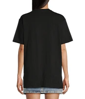 Guess Short Sleeve Pink Bear Graphic T-Shirt