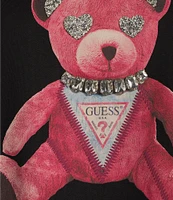 Guess Short Sleeve Pink Bear Graphic T-Shirt