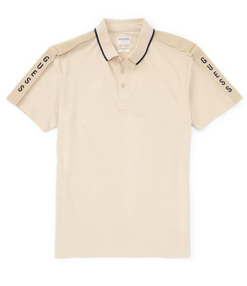 Guess Short Sleeve Pique Guess Tape Polo