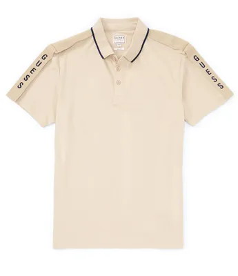 Guess Short Sleeve Pique Guess Tape Polo