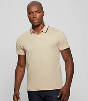 Guess Short Sleeve Pique Guess Tape Polo