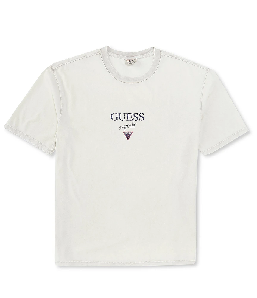 Guess Short Sleeve Printed Baker Logo T-Shirt