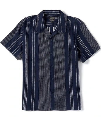 Guess Short Sleeve Rhodes Striped Dobby Shirt