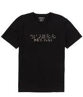 Guess Short Sleeve Velvet Logo T-Shirt