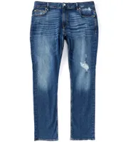 Guess Slim Fit Tapered Destructed Detail Jeans