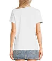 Guess Spicy Lips Short Sleeve Easy Graphic T-Shirt