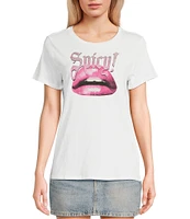 Guess Spicy Lips Short Sleeve Easy Graphic T-Shirt