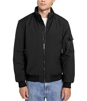 Guess Stand Collar Water Resistant Bomber Jacket