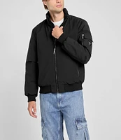 Guess Stand Collar Water Resistant Bomber Jacket