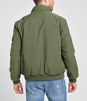 Guess Stand Collar Water Resistant Bomber Jacket