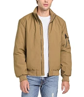 Guess Stand Collar Water Resistant Bomber Jacket