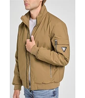 Guess Stand Collar Water Resistant Bomber Jacket