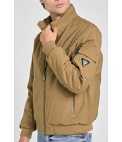 Guess Stand Collar Water Resistant Bomber Jacket