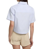 Guess Striped Boxy Poplin Shirt