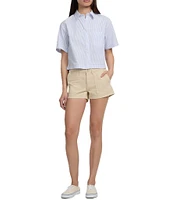 Guess Striped Boxy Poplin Shirt