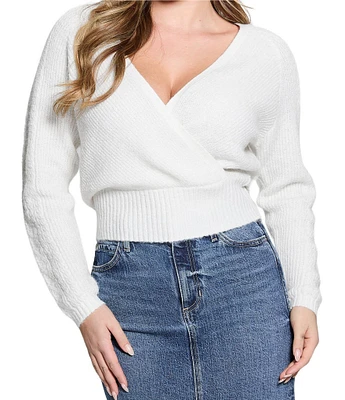 Guess Surplice Cable Kellie Sweater