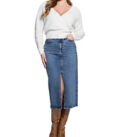 Guess Surplice Cable Kellie Sweater