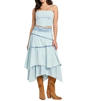 Guess Tanya Denim Midi Skirt