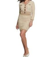 Guess Tiffany High Rise Fitted Sweater Skirt