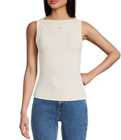 Guess Tina Sleeveless Rib Tank Top