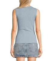 Guess Tina Sleeveless Rib Tank Top