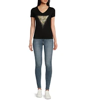 Guess Triangle Tiger Short Sleeve Graphic T-Shirt