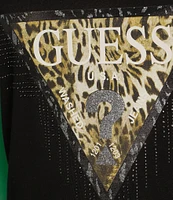 Guess Triangle Tiger Short Sleeve Graphic T-Shirt