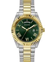 Guess Unisex Conn Analog Two Tone Stainless Steel Bracelet Watch