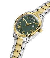 Guess Unisex Luna Analog Two Tone Stainless Steel Bracelet Watch