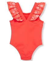 Habitual Baby Girls 12-24 Months Embroidered Bella One Piece Swimsuit