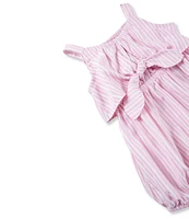 Habitual Baby Girls 12-24 Months Sleeveless Striped Tie-Front Romper