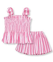 Habitual Baby Girls 12-24 Months Smocked Top Skirt Set