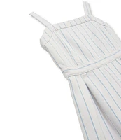 Habitual Big Girls 7-14 Sleeveless Strappy Striped Romper