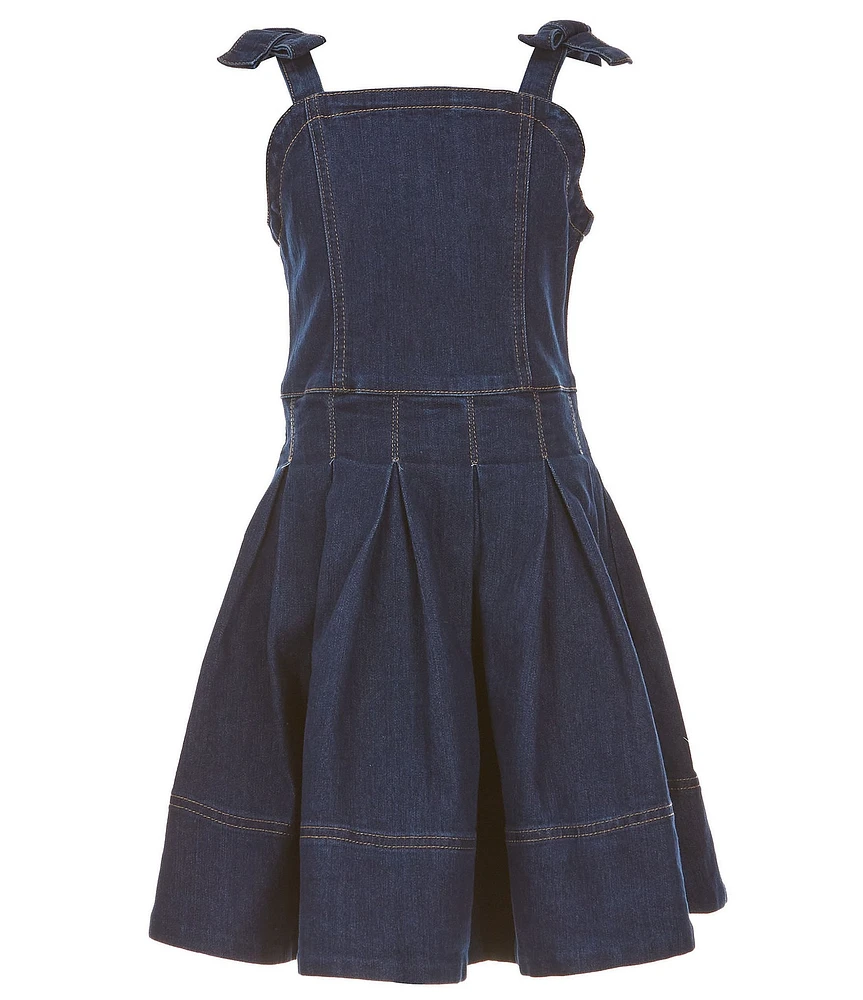 Habitual Big Girls 7-16 Fit & Flare Denim Dress