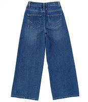 Habitual Big Girls 7-16 High-Waisted Wide Leg Jeans