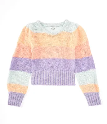 Habitual Big Girls 7-16 Long Sleeve Ombre Sweater