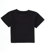 Habitual Big Girls 7-16 Short Sleeve Cinched-Front Knit T-Shirt