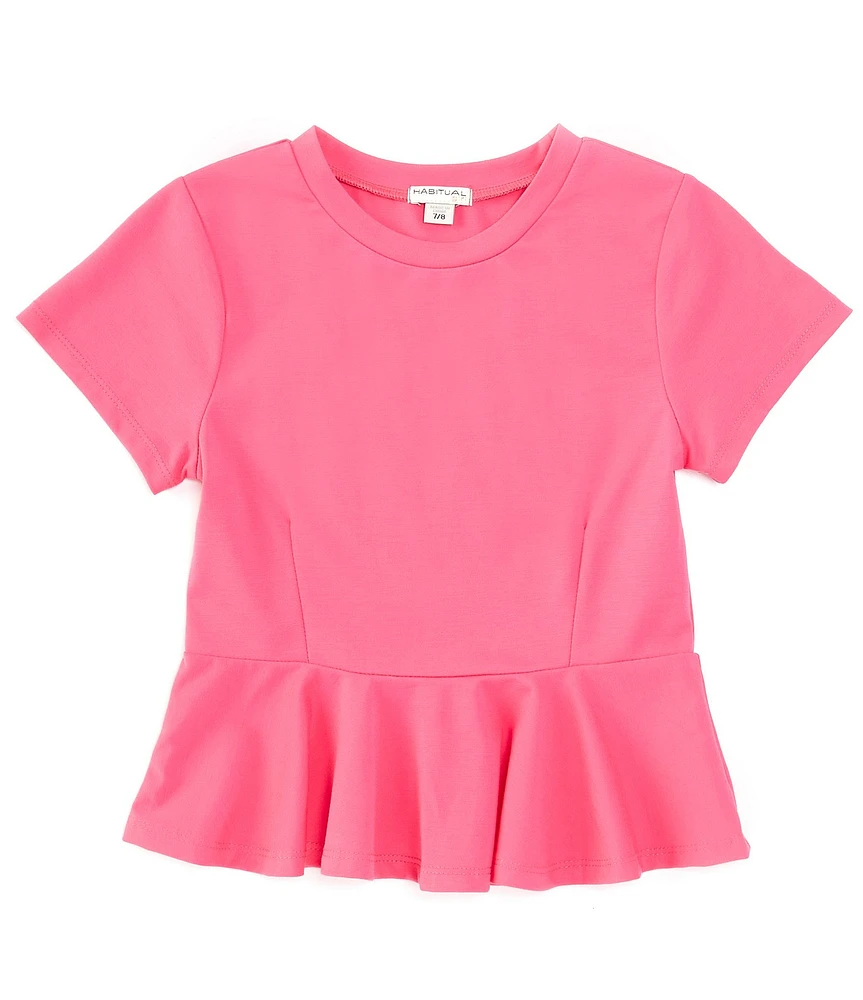 Habitual Big Girls 7-16 Short Sleeve Knit Top