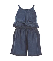 Habitual Little Girls 2T-6 Sleeveless Tie Front Romper