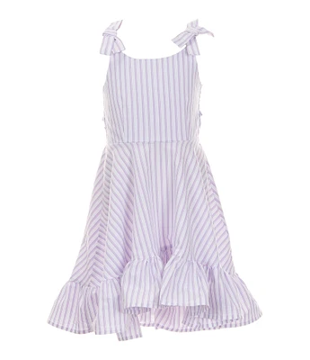 Habitual Little Girls 2T-6 Stripe Ruffle Hi-low Dress