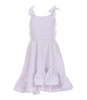 Habitual Little Girls 2T-6 Stripe Ruffle Hi-low Dress