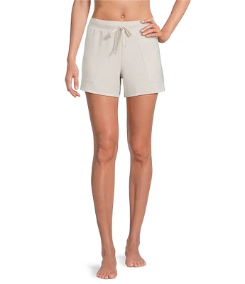 Half Moon by Modern Movement Knit Drawstring Tie Closure Coordinating Lounge Shorts