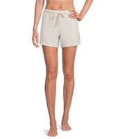 Half Moon by Modern Movement Knit Drawstring Tie Closure Coordinating Lounge Shorts